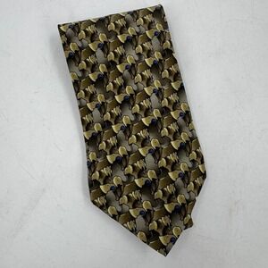 The Nature Conservancy Novelty‎ Elephant Print Silk Necktie - Mens